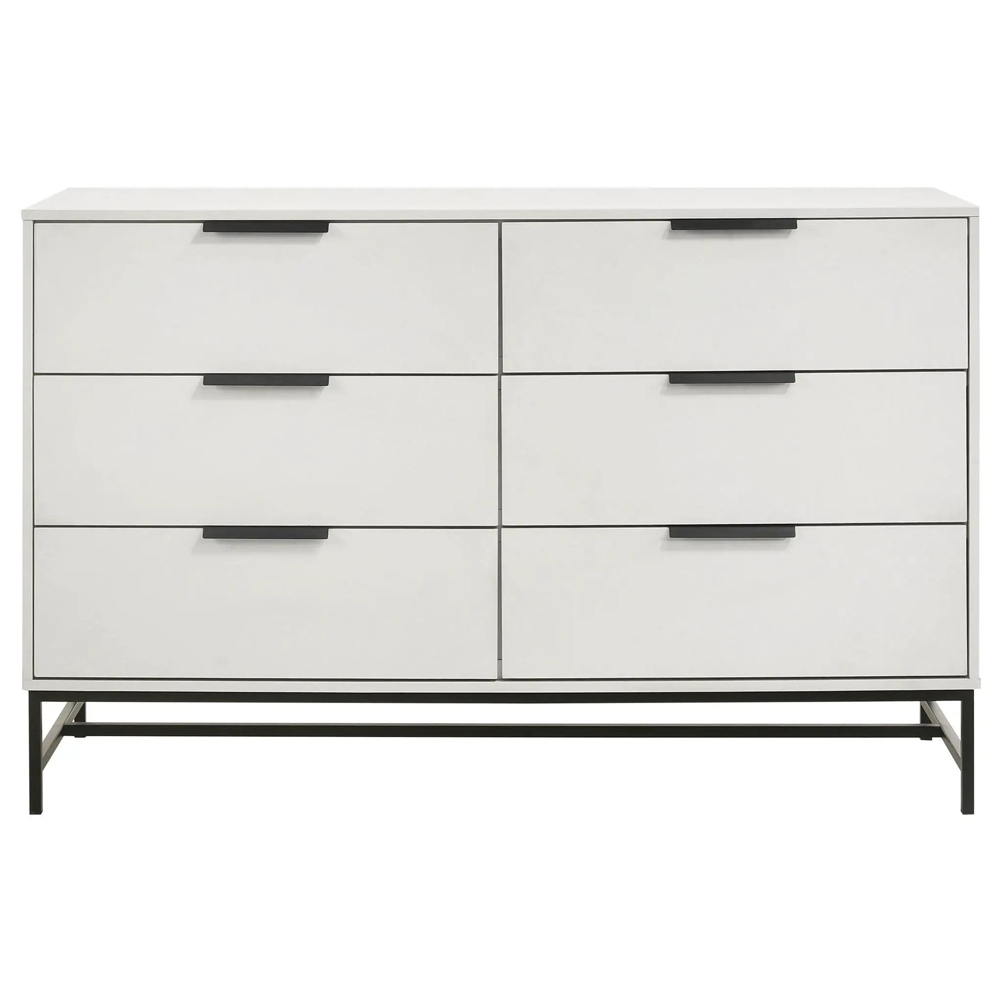 Taraval - 6 Drawer Bedroom Dresser - White