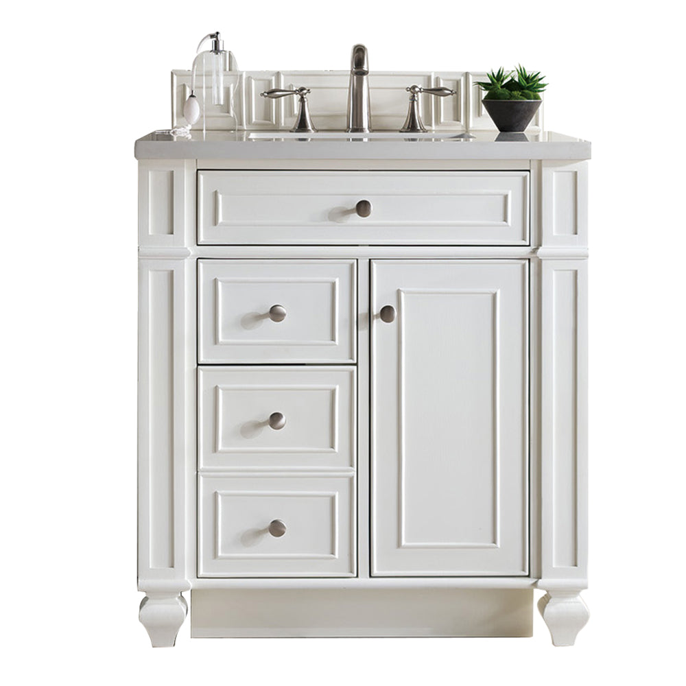 James Martin Bristol 30" Single Bathroom Vanity, Bright White, view 21