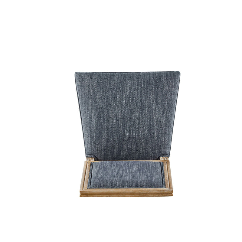 French Country Style Dining Chair With Upholstered Seating And Fluted Legs by HouseOfZazla