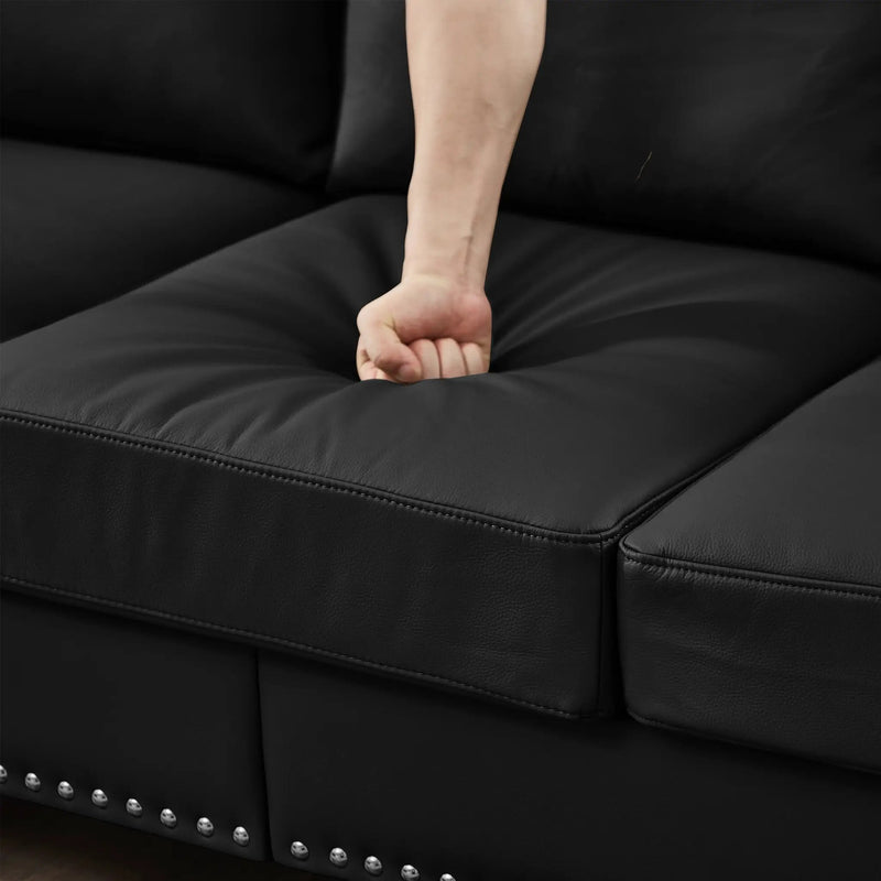 Modern Classic Design Leather Couch Set by HouseOfZazla