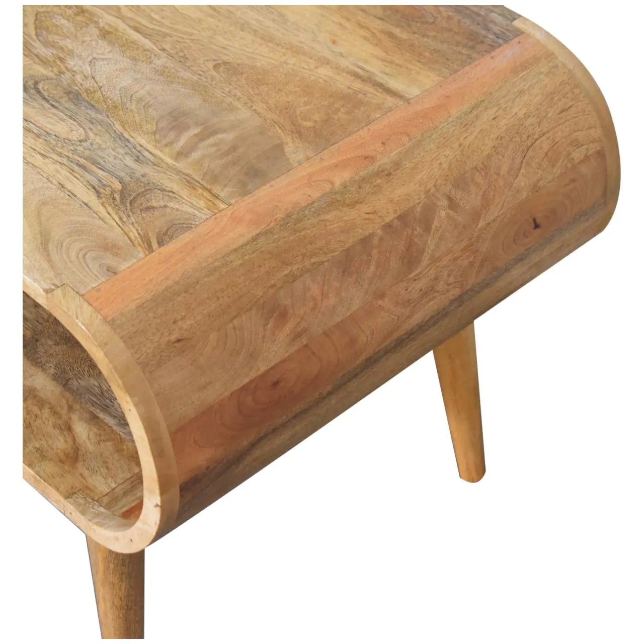 Solid Wood Open Oak-ish Coffee Table, Nordic Legs by HouseOfZazla