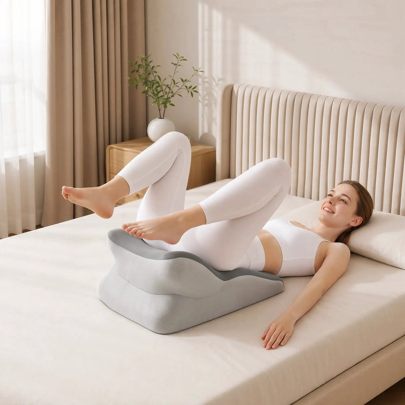 27° Ergonomic Memory Foam Support Pillow for Couples by HouseOfZazla