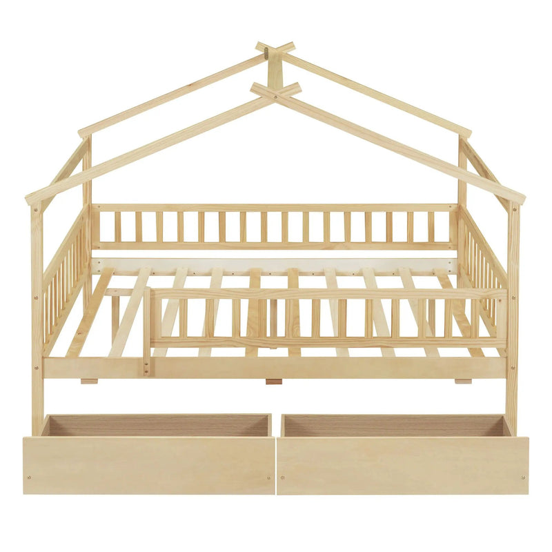 House Bed With 2 Drawers by HouseOfZazla