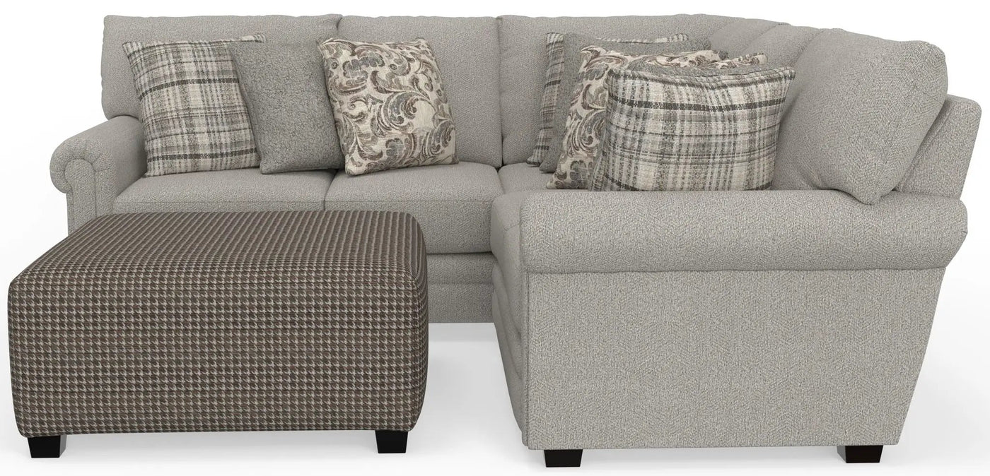 Livingston - Sectional With Comfort Coil Seating, 40" Cocktail Ottoman And Accent Pillows Included by Unique Piece Furniture