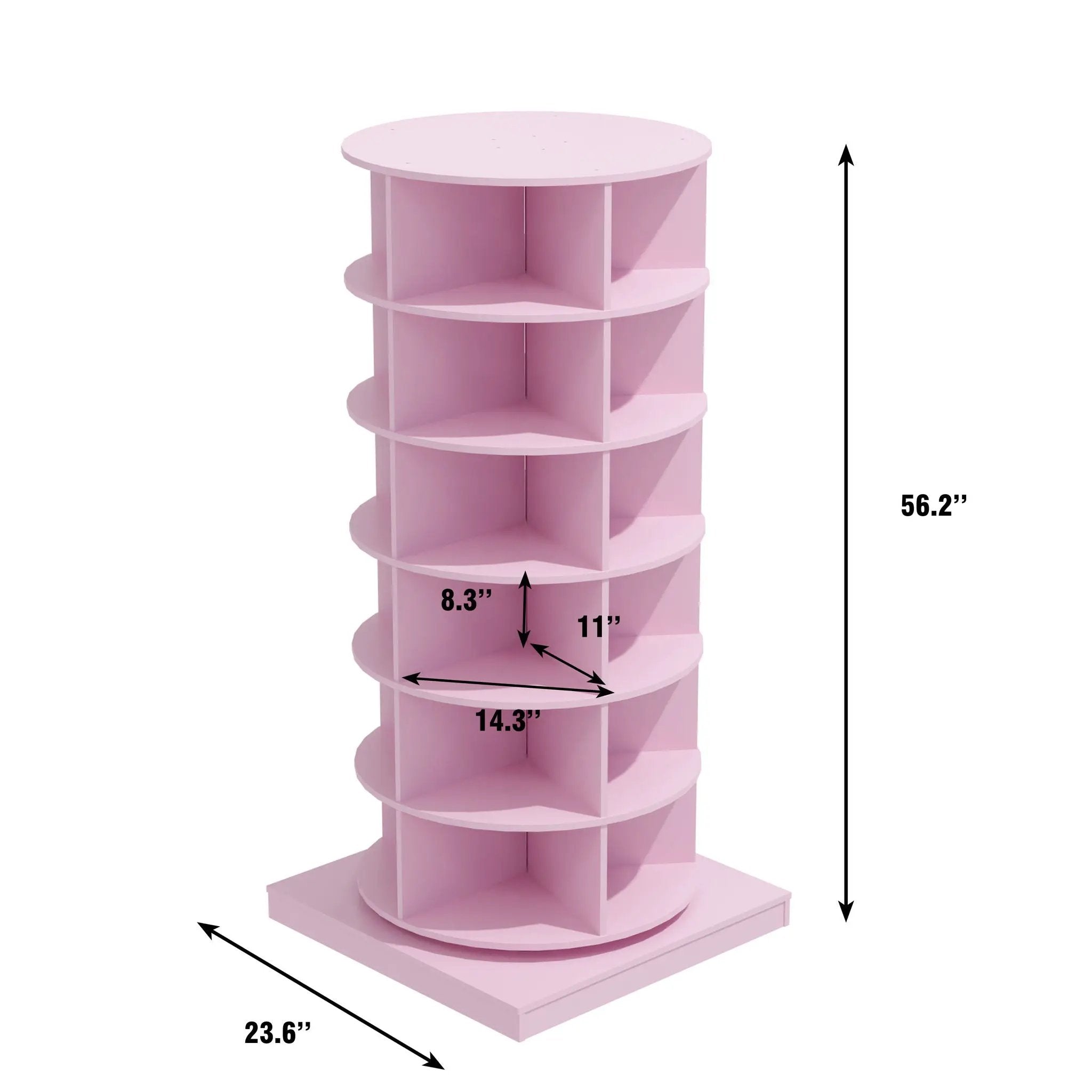 360 Rotating Shoe Cabinet 6 Layers by Unique Piece Furniture