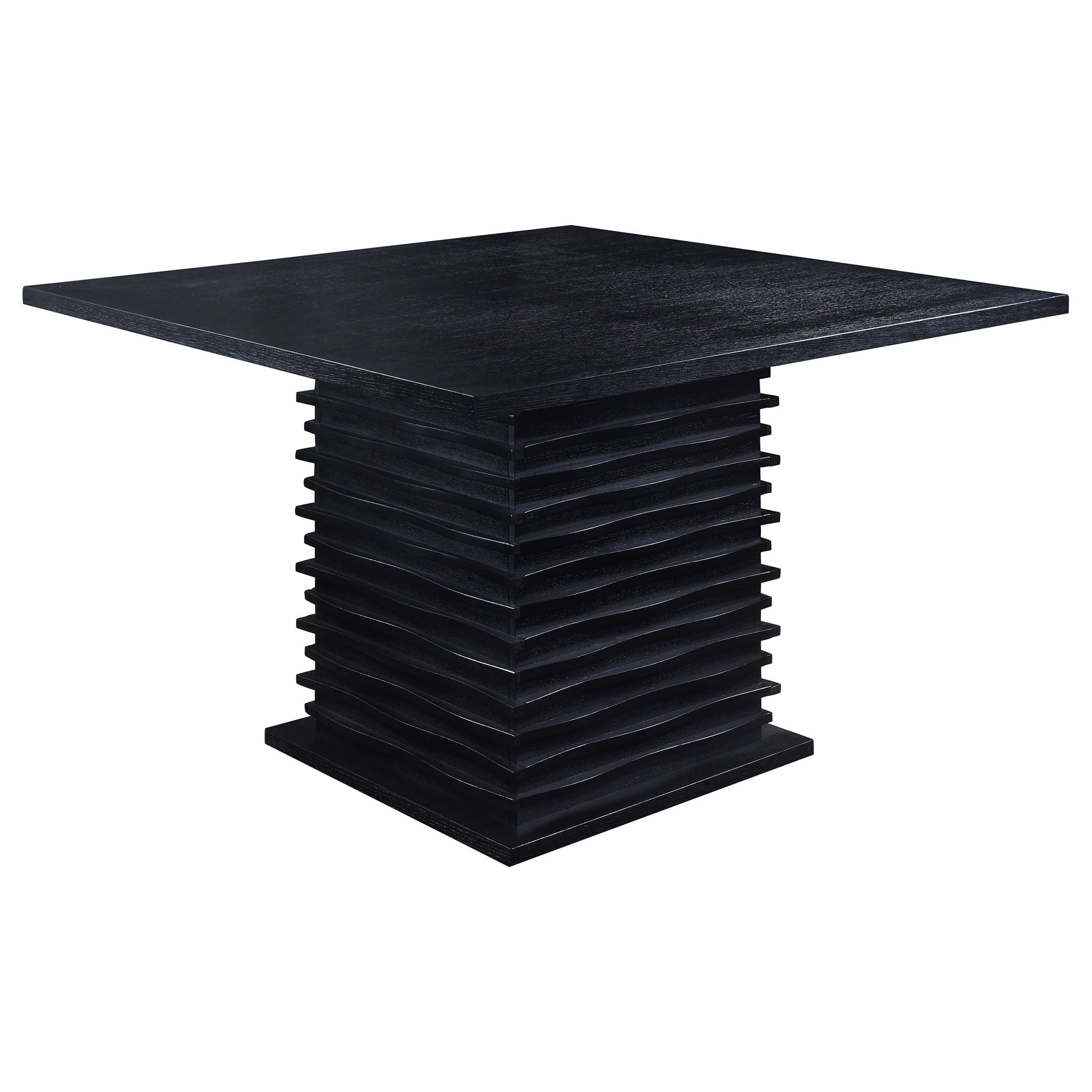 Shandra - 5 Piece Set With Counter Height Table And Stools - Black by HouseOfZazla