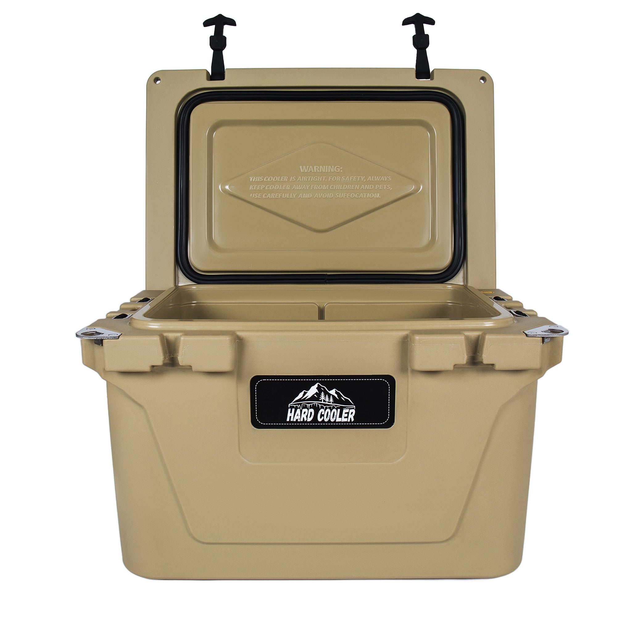 50 Quart Khaki Cooler, Ultra-Light Insulated Ice Chest by HouseOfZazla