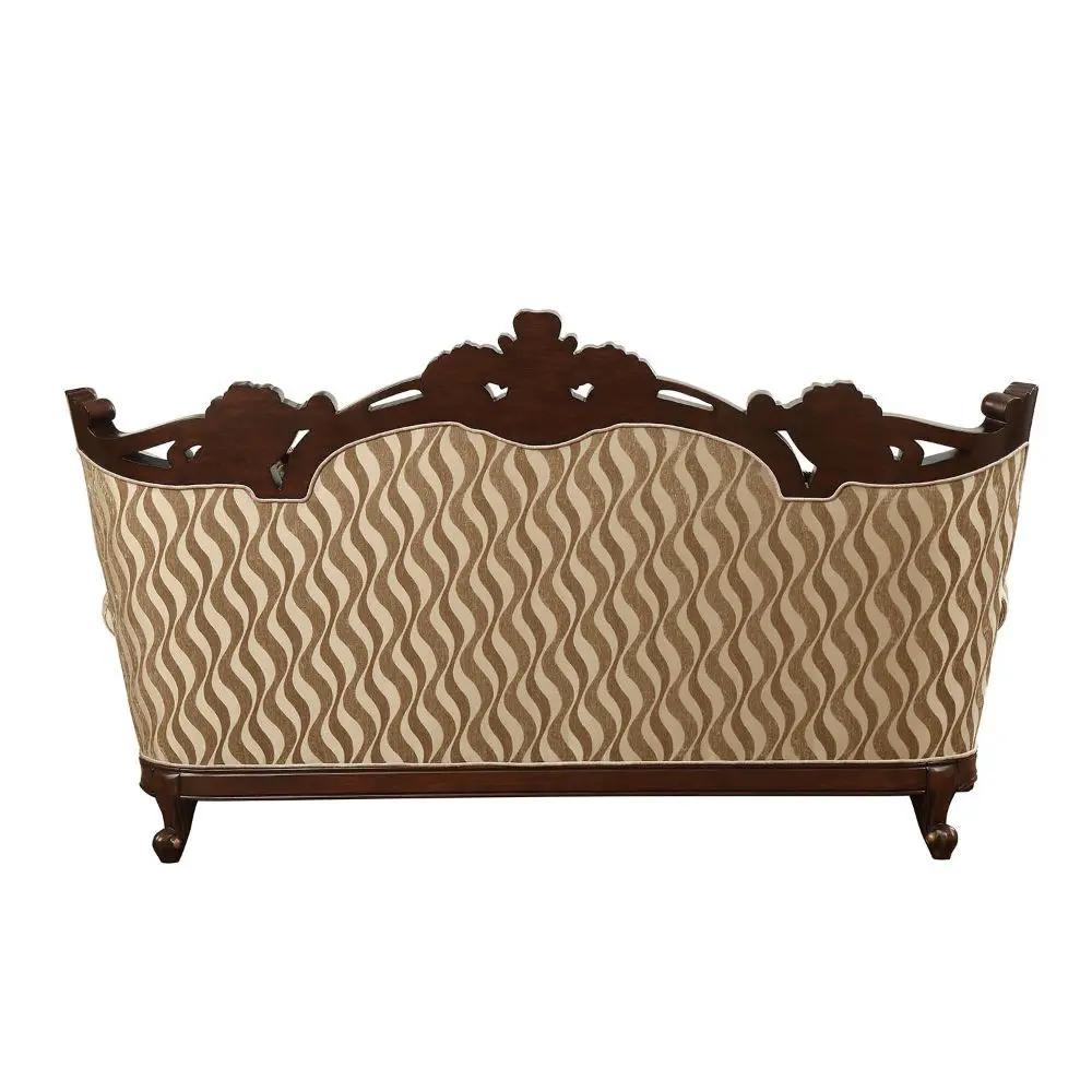 Shalisa - Sofa With 7 Pillows (Same Lv01585) - Fabric & Walnut by Unique Piece Furniture