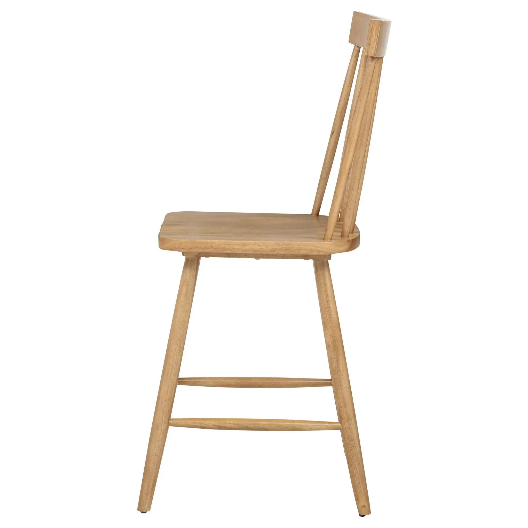 Andrews Windsor Counter Height Dining Side Chair Light Ash (Set of 2) by Unique Piece Furniture