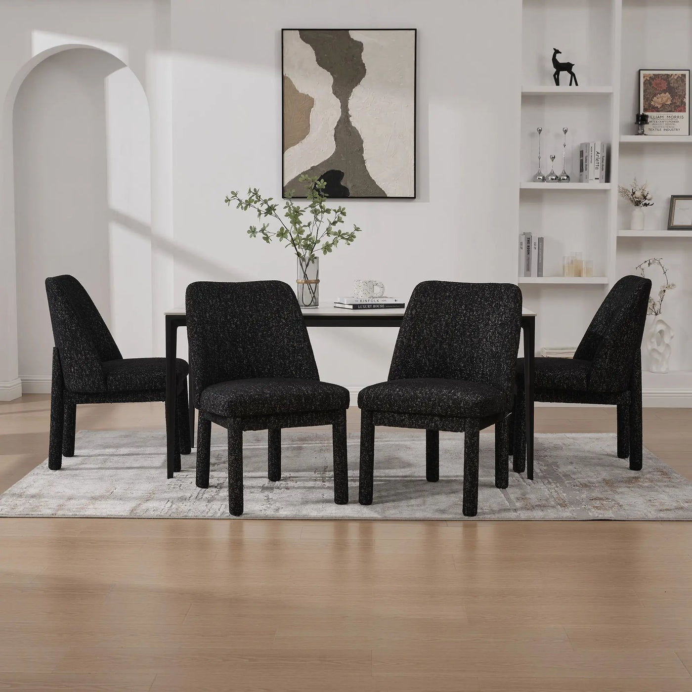 Wide Minimalist Dining Chair by Unique Piece Furniture