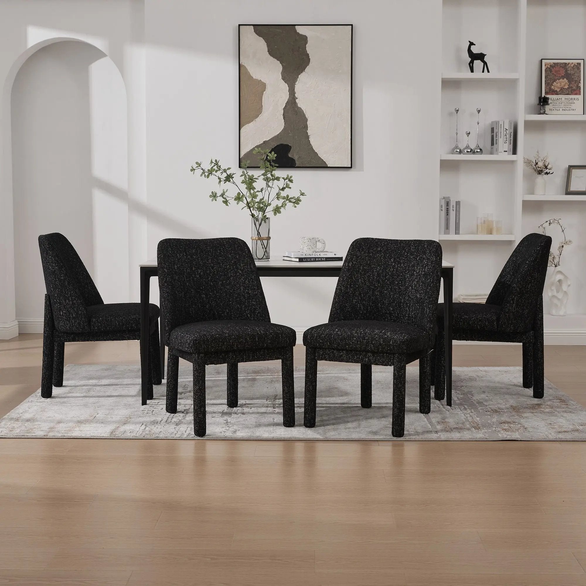 Wide Minimalist Dining Chair by Unique Piece Furniture