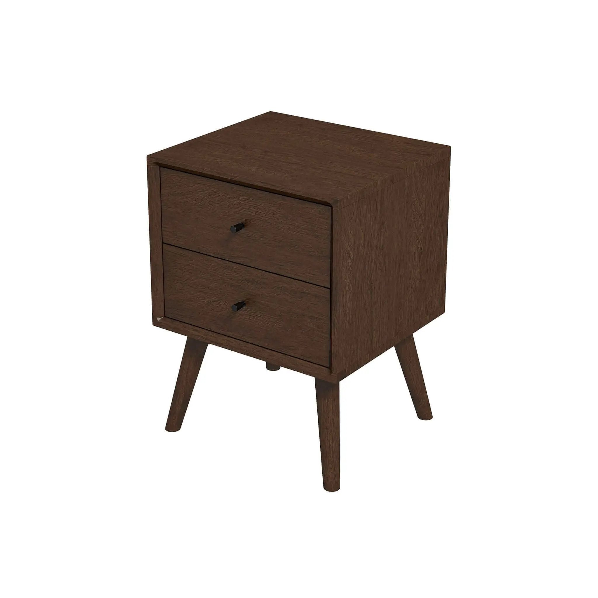 Caroline - Mid-Century Modern Style Night Stand 2 Drawer by Unique Piece Furniture