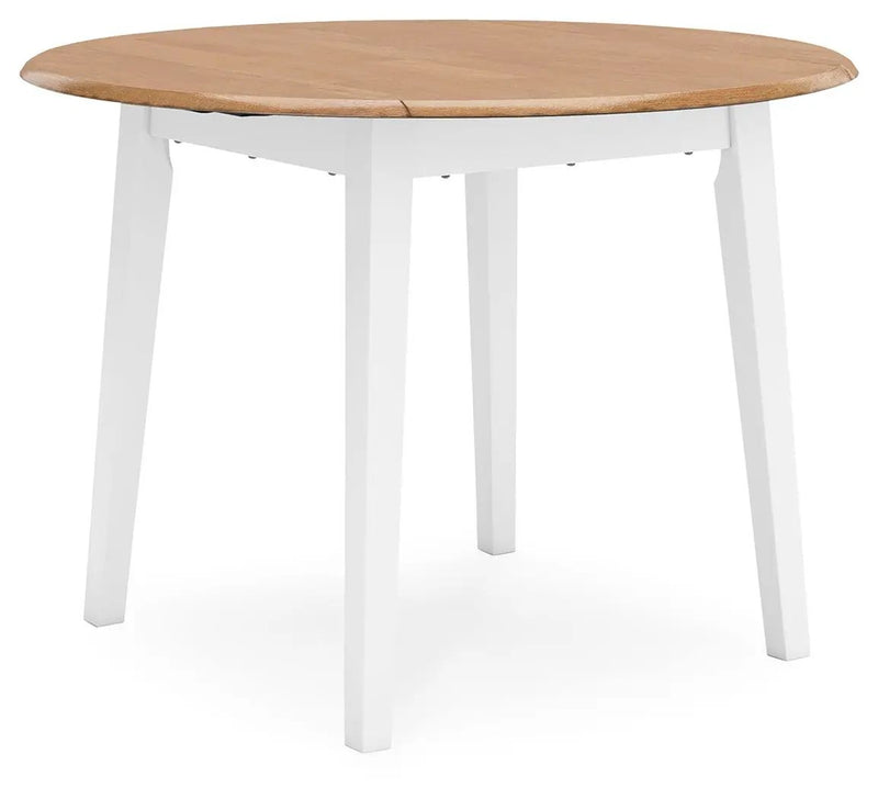 Gesthaven - Round Dining Room Drop Leaf Table by Unique Piece Furniture