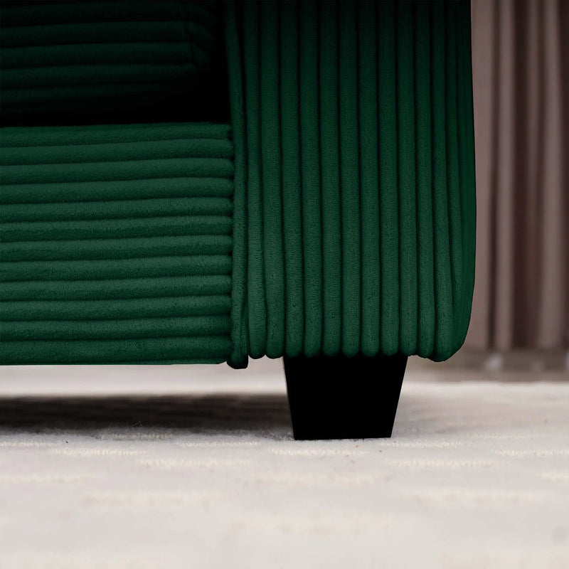 Classic Modern Comfortable Single Chair Deep Seat Sofa With Footstool by HouseOfZazla