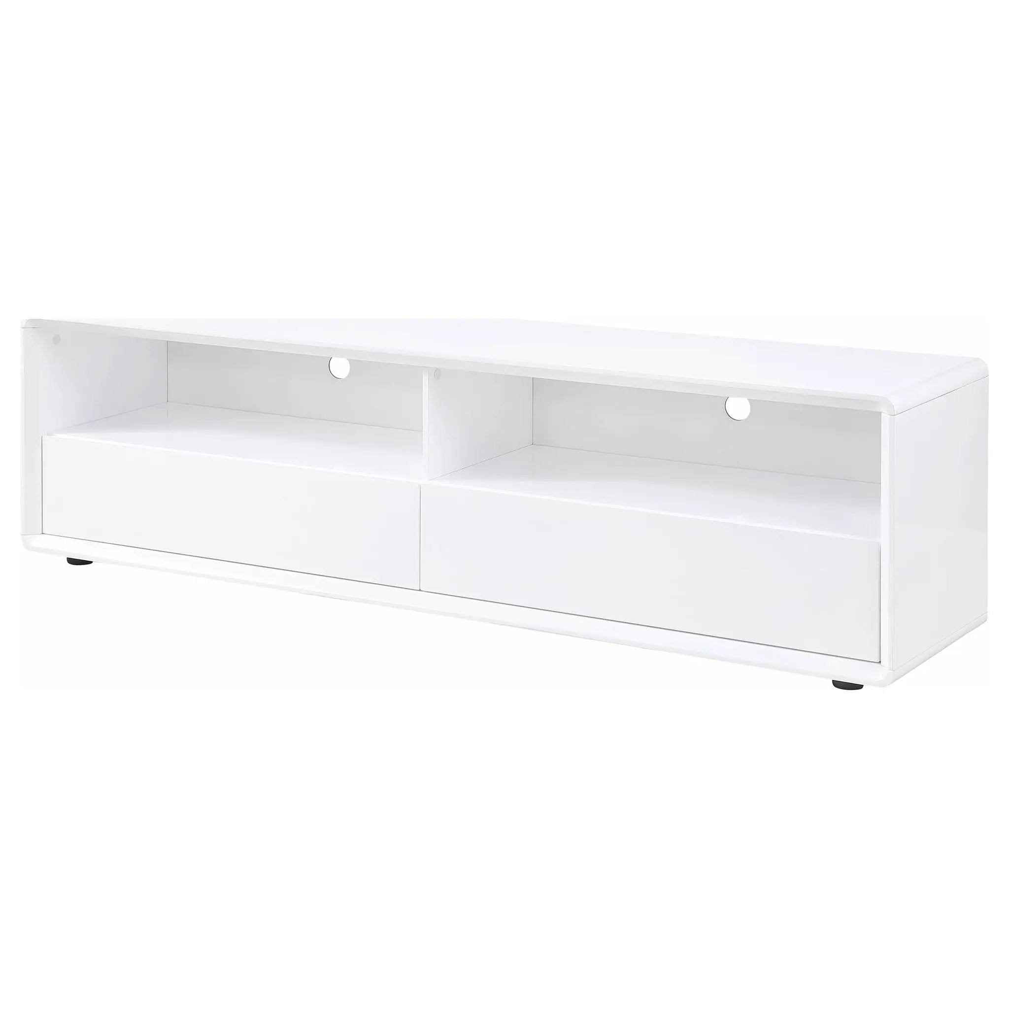 Cordova - 2 Drawer TV Stand - Gloss White by HouseOfZazla