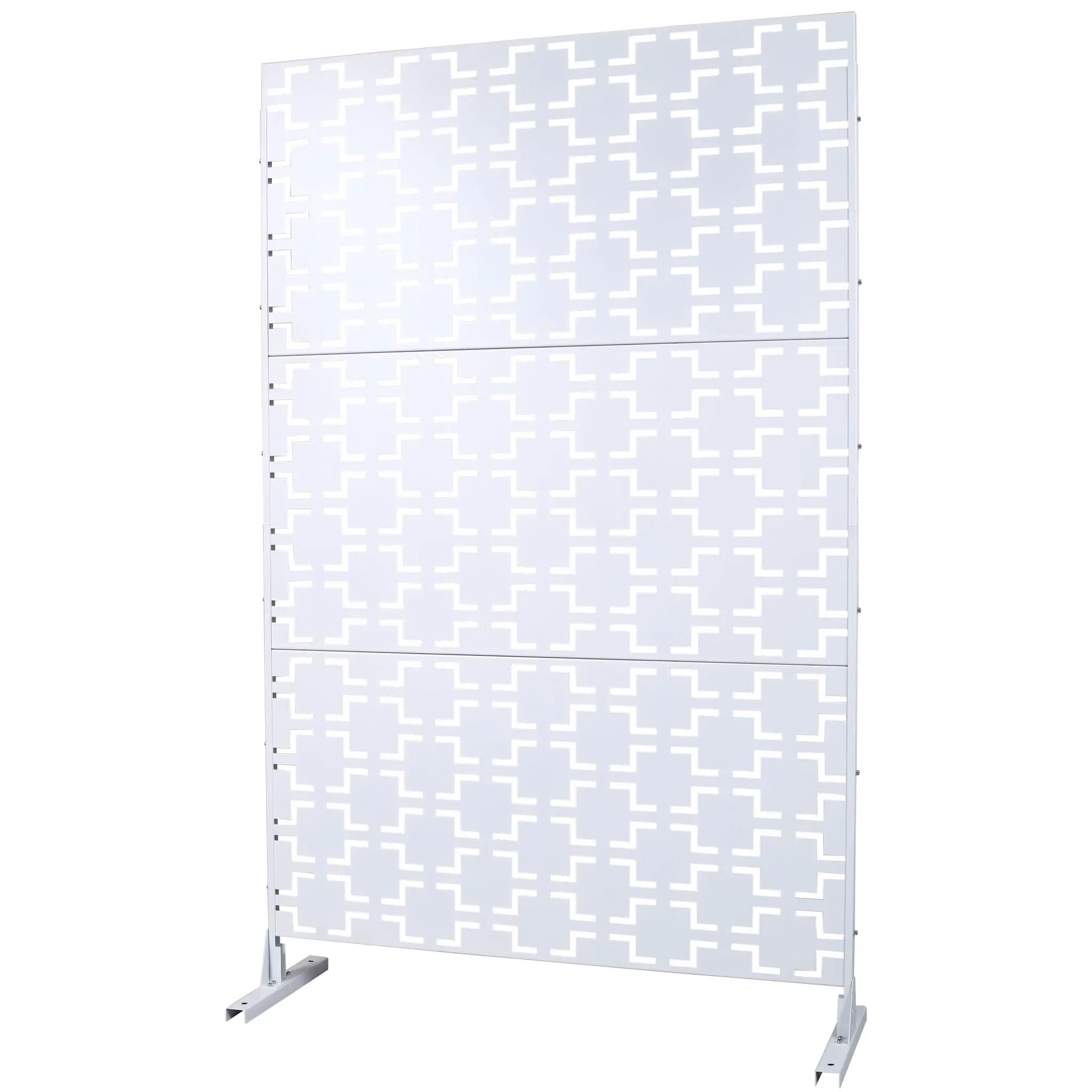 Outdoor & Indoor Metal Privacy Freestanding Decorative Screen by HouseOfZazla