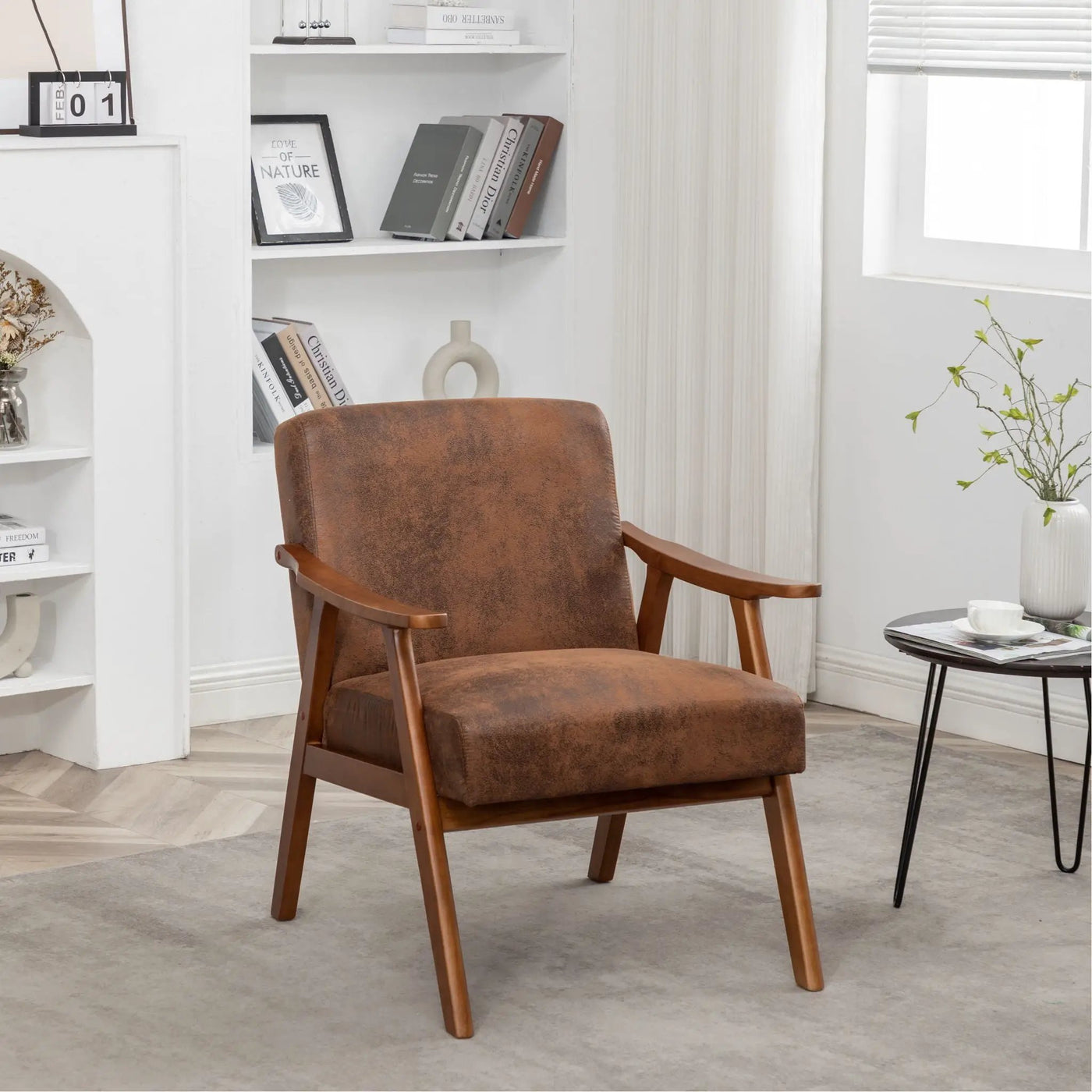 Accent Chair, Classic Mid Century Modern For Extra Seating by HouseOfZazla