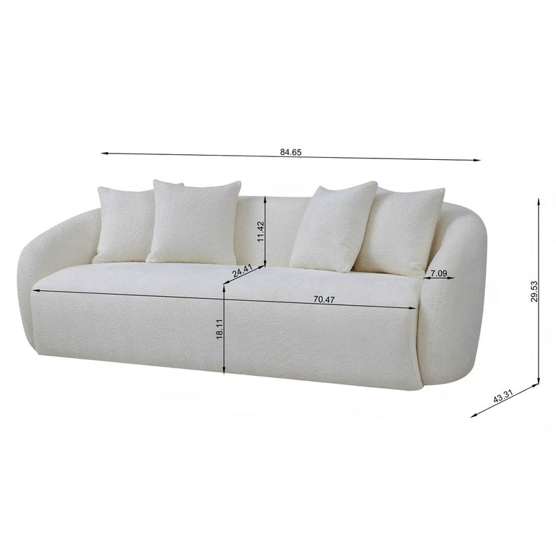 Linden - Sofa - Ivory by Unique Piece Furniture