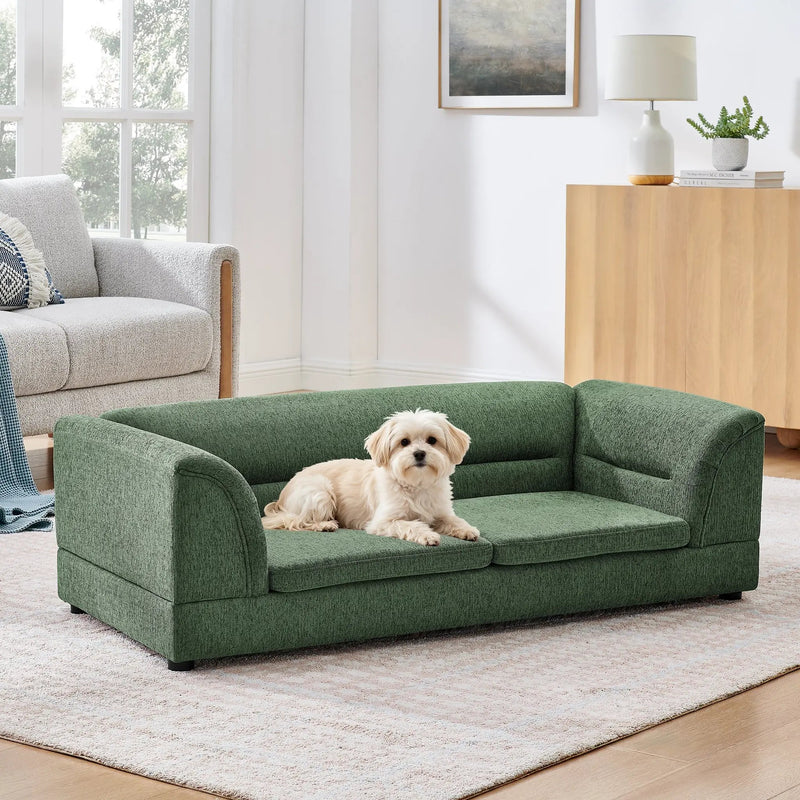 Oversized Pet Sofa, Curved Armrest Rectangular Dog Sofa by HouseOfZazla