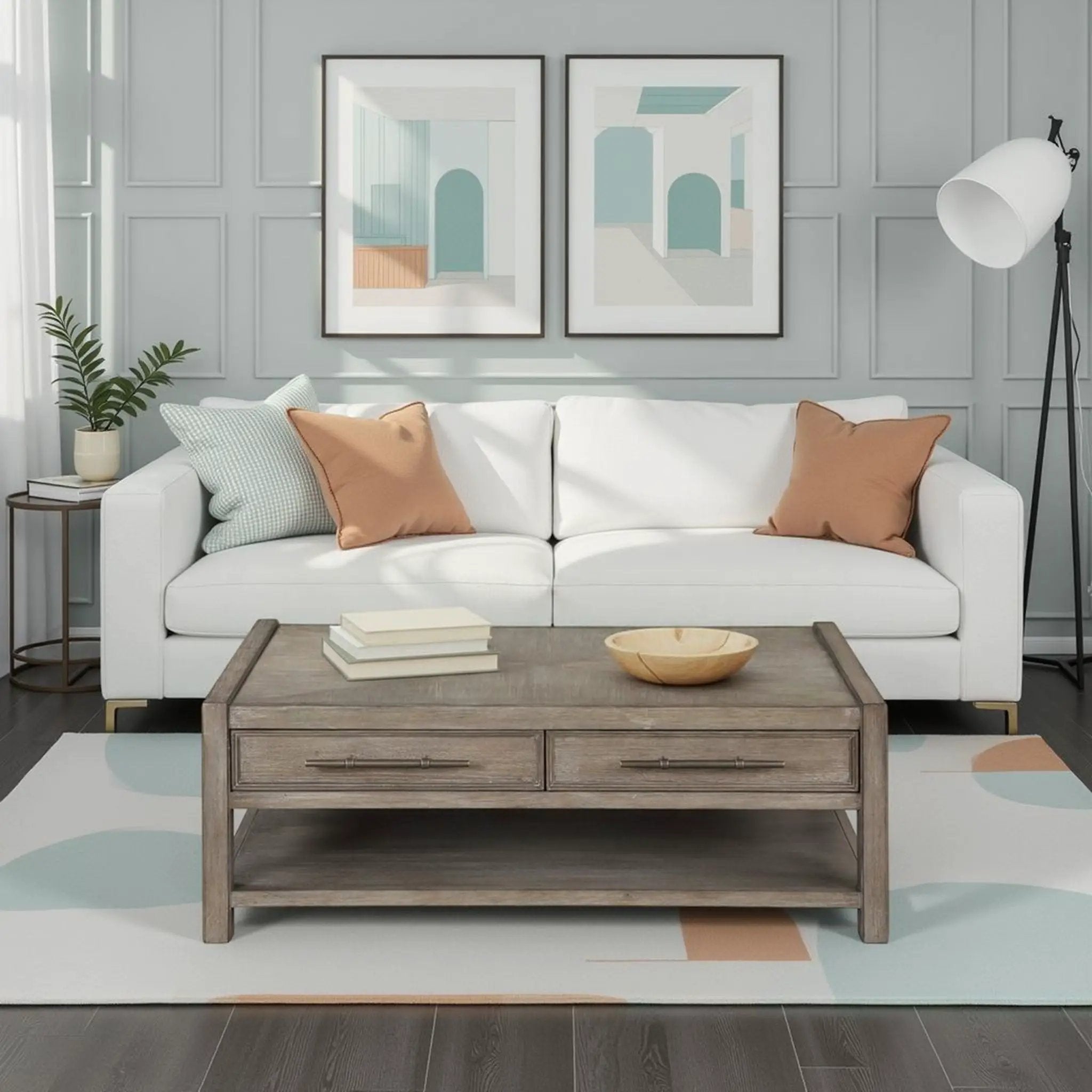 Cypress Lane - Coffee Table - White Oak by HouseOfZazla