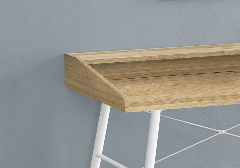 Computer Desk For Home Office, Laptop, Storage Shelves, Contemporary Versatile Placement - Natural by Unique Piece Furniture