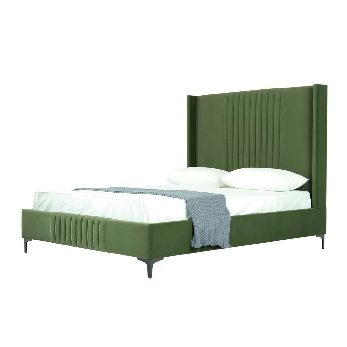 Promenade - Bed With Upholstered Headboard And Slats by HouseOfZazla