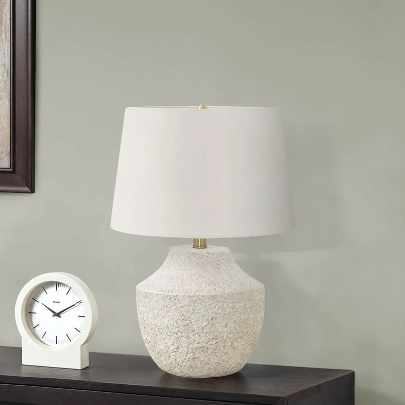 Lighting, Modern Table Lamp, Concrete - Cream by Unique Piece Furniture
