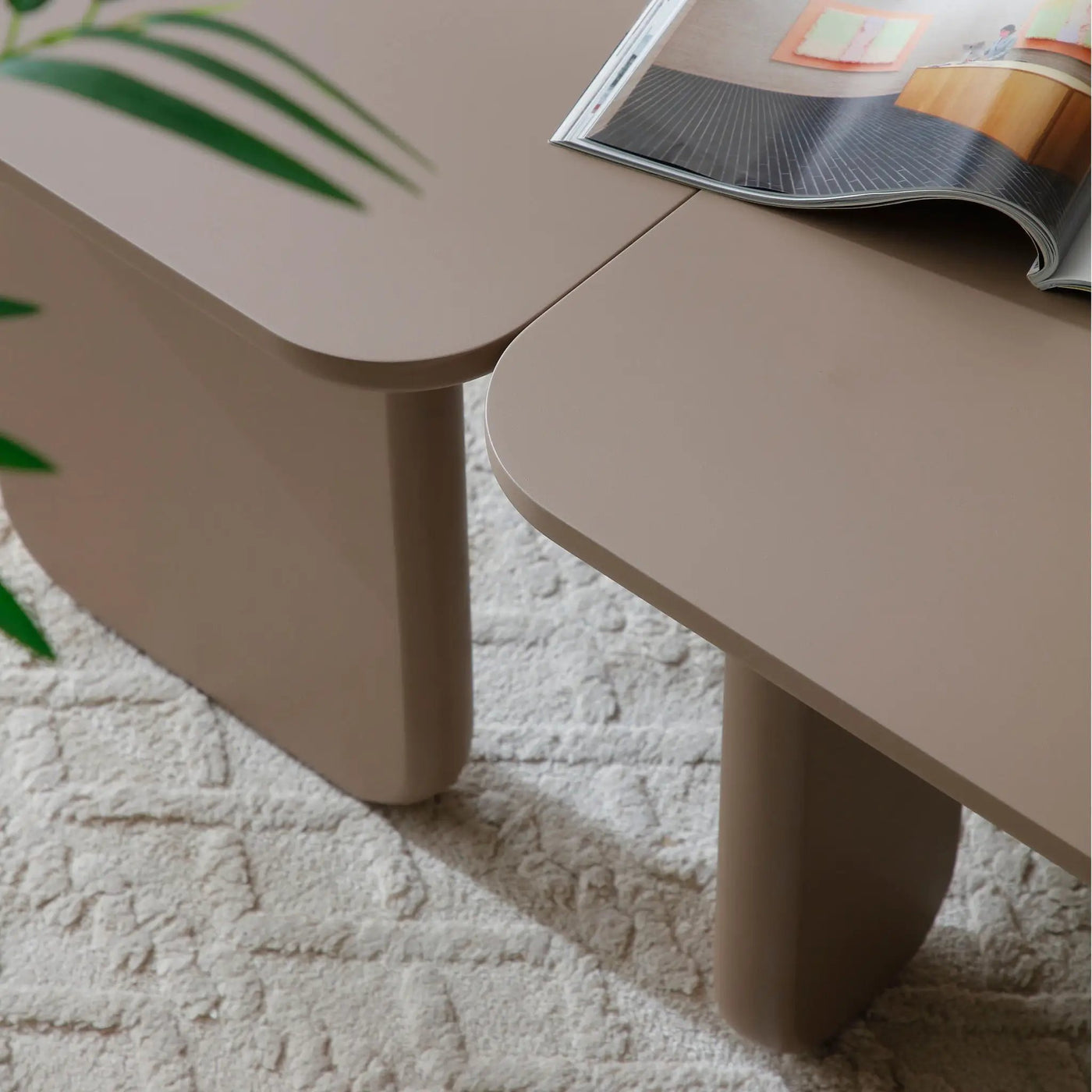 L-Shape Coffee Table For Living Room by HouseOfZazla