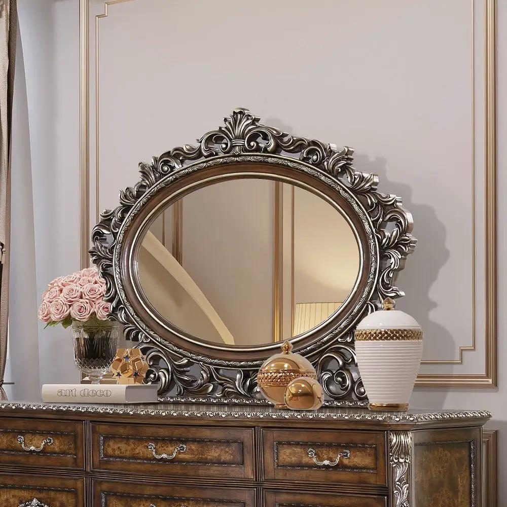 Devany - Oval Mirror - Cherry by Unique Piece Furniture
