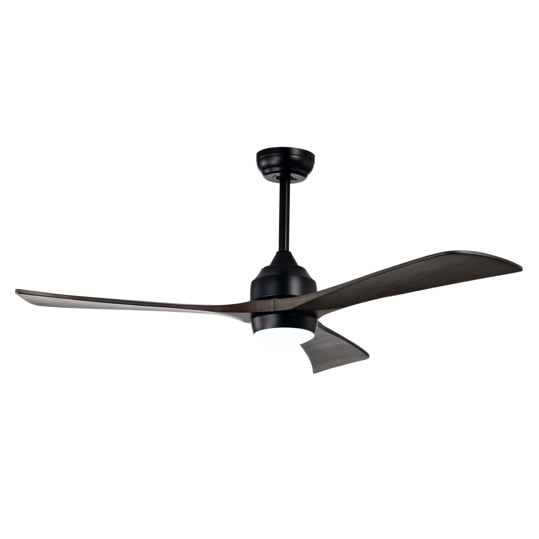 52" Solid Wood Blades Ceiling Fan with Lights Remote Control, Quiet DC Motor by HouseOfZazla