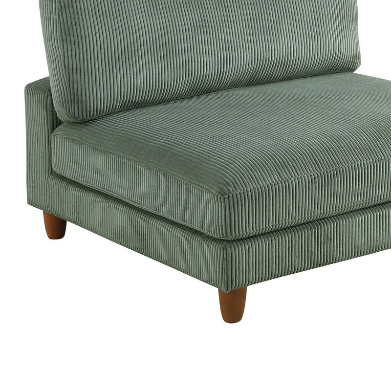 Armless Chair For Living Room - Sage by HouseOfZazla