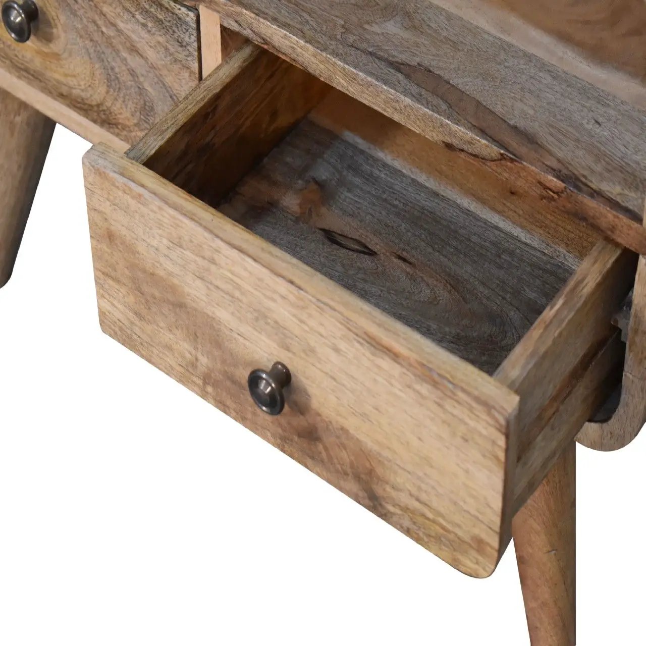 Mini Curved Media Unit - Oak by HouseOfZazla