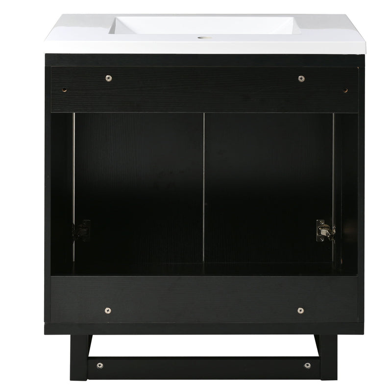 Bathroom Vanity Set With Sink, Combo Cabinet, Bathroom Storage Cabinet, Solid Wood Frame by HouseOfZazla