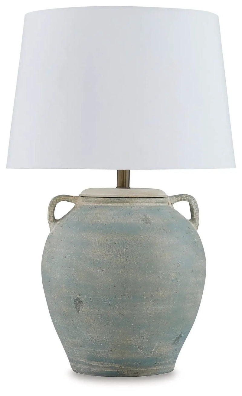 Shawburg - Terracotta Table Lamp - Antique Green by Unique Piece Furniture