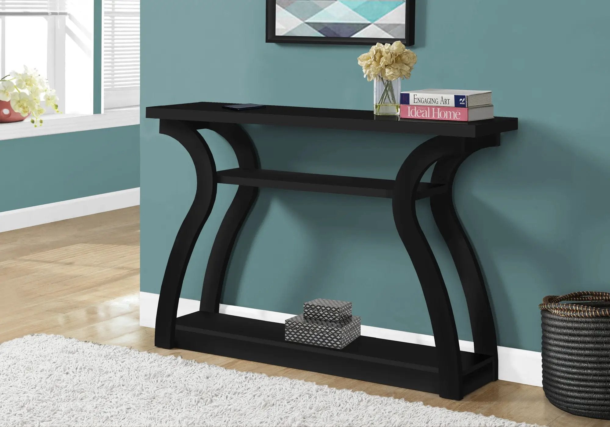 Accent Console Table For Entryway, Unique Curved Design by Unique Piece Furniture