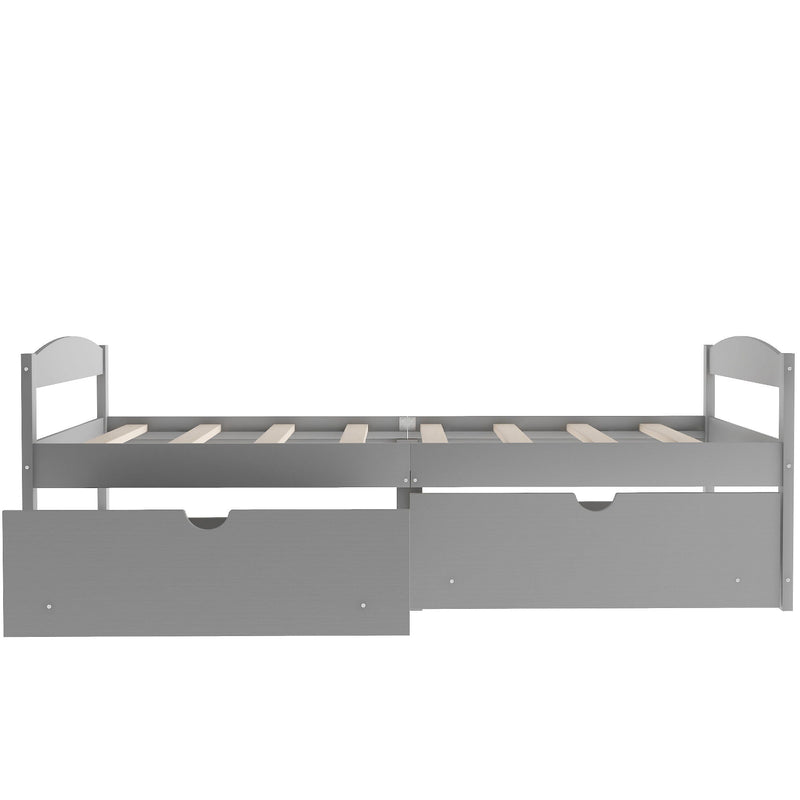 Platform Bed With 2 Drawers