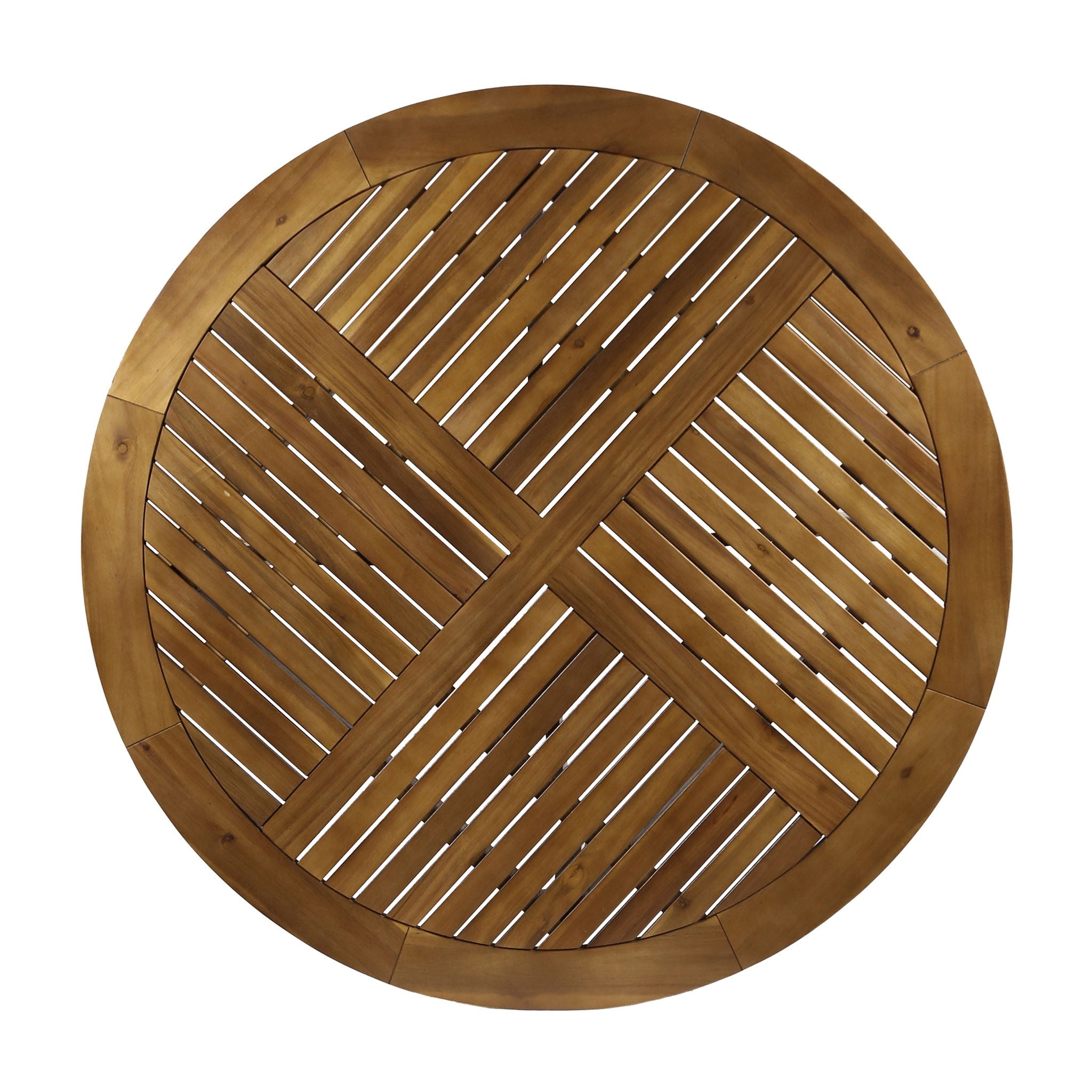 Hermosa Outdoor Acacia Wood Circular Dining Table by HouseOfZazla
