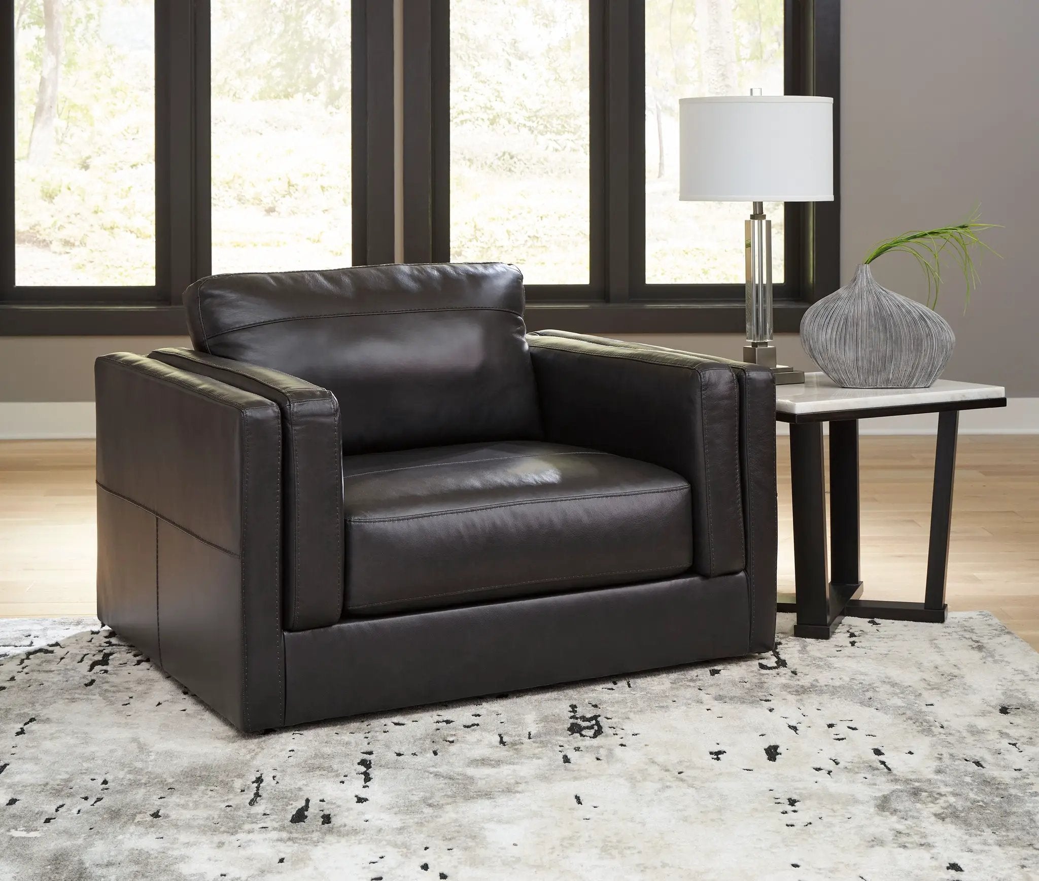Amiata - Chair And A Half - Onyx by Unique Piece Furniture