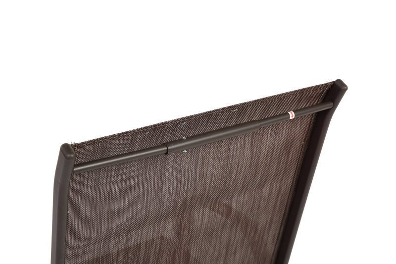 8 Piece Patio Chairs with Breathable Textilene Fabric - Brown by HouseOfZazla