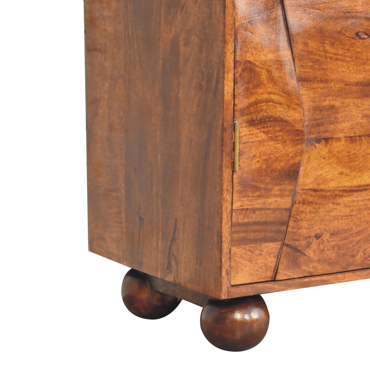 Wavecrest Cabinet, 4 Shelves - Chestnut by HouseOfZazla