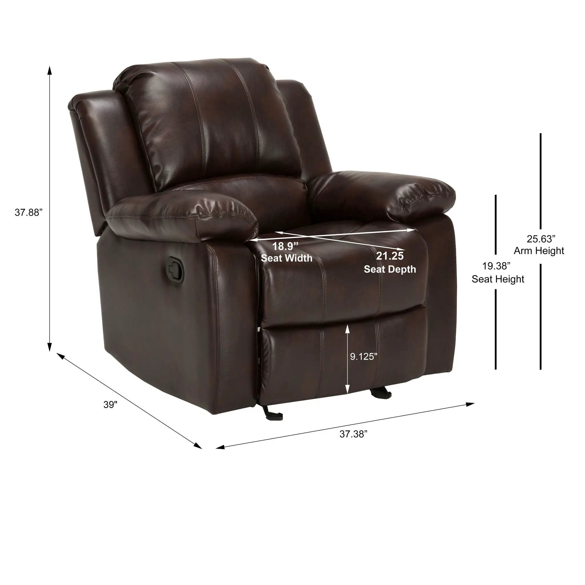 Charlotte - Glider Recliner With Classic Style by Unique Piece Furniture
