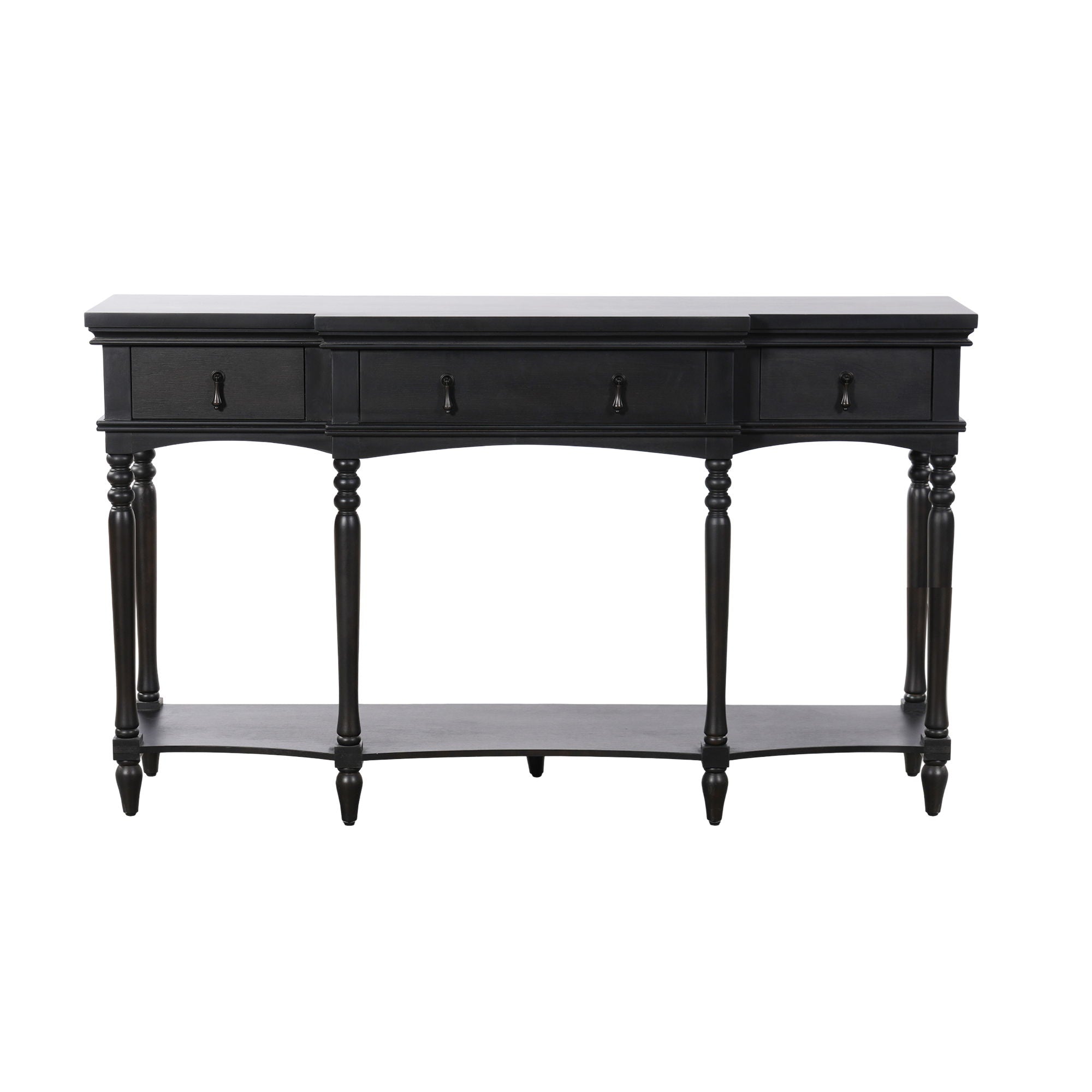 Retro Console Table With 3 Soft Close Drawers by HouseOfZazla
