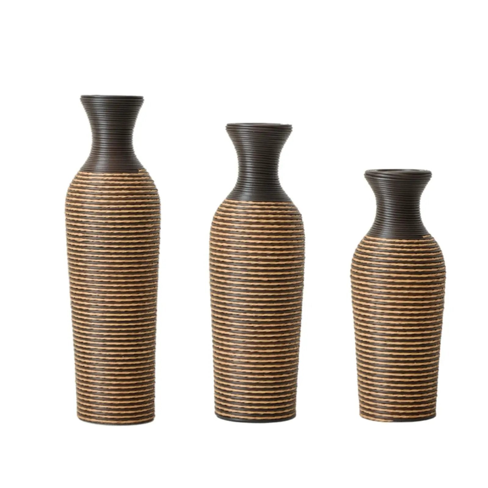 Classic And Neat Floor Vase, High Independent Flower Stand (Set of 3) by Unique Piece Furniture