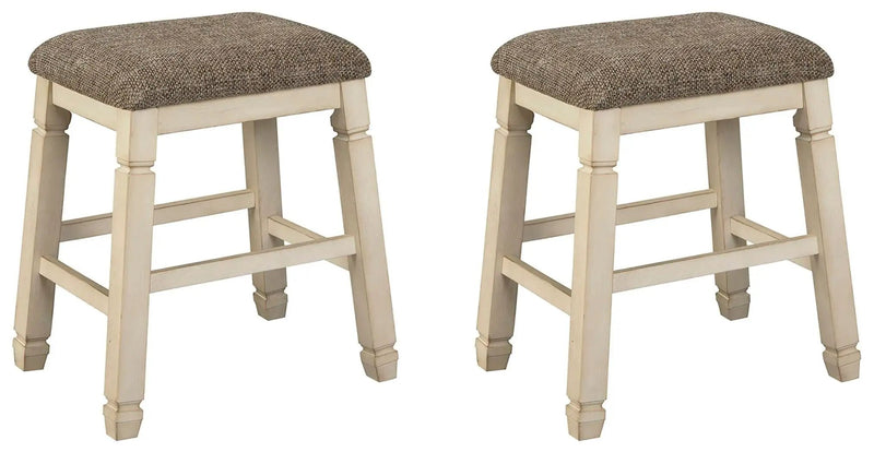 Bolanburg - Upholstered Stool (Set of 2) - Beige by Unique Piece Furniture