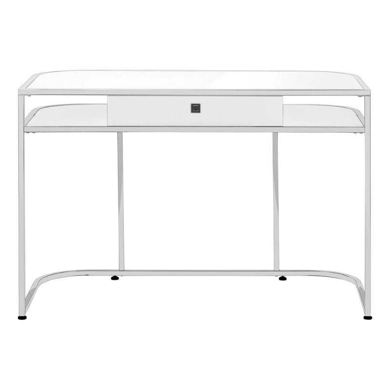 Computer Desk For Home Office, Laptop, Storage Drawers, Contemporary And Modern - White by Unique Piece Furniture