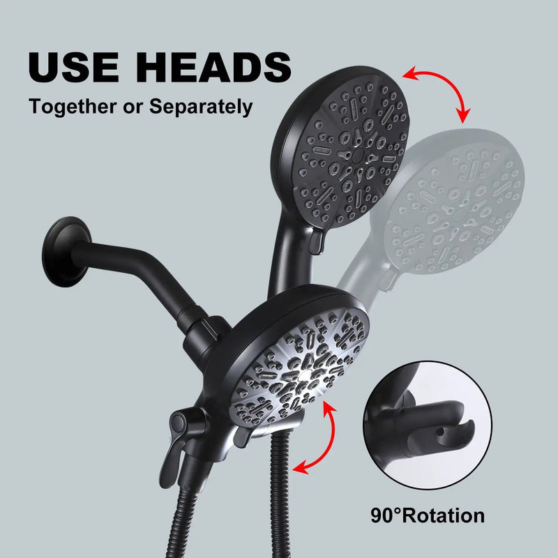 High Pressure 3-Way Rainfall Combo Showerhead by HouseOfZazla