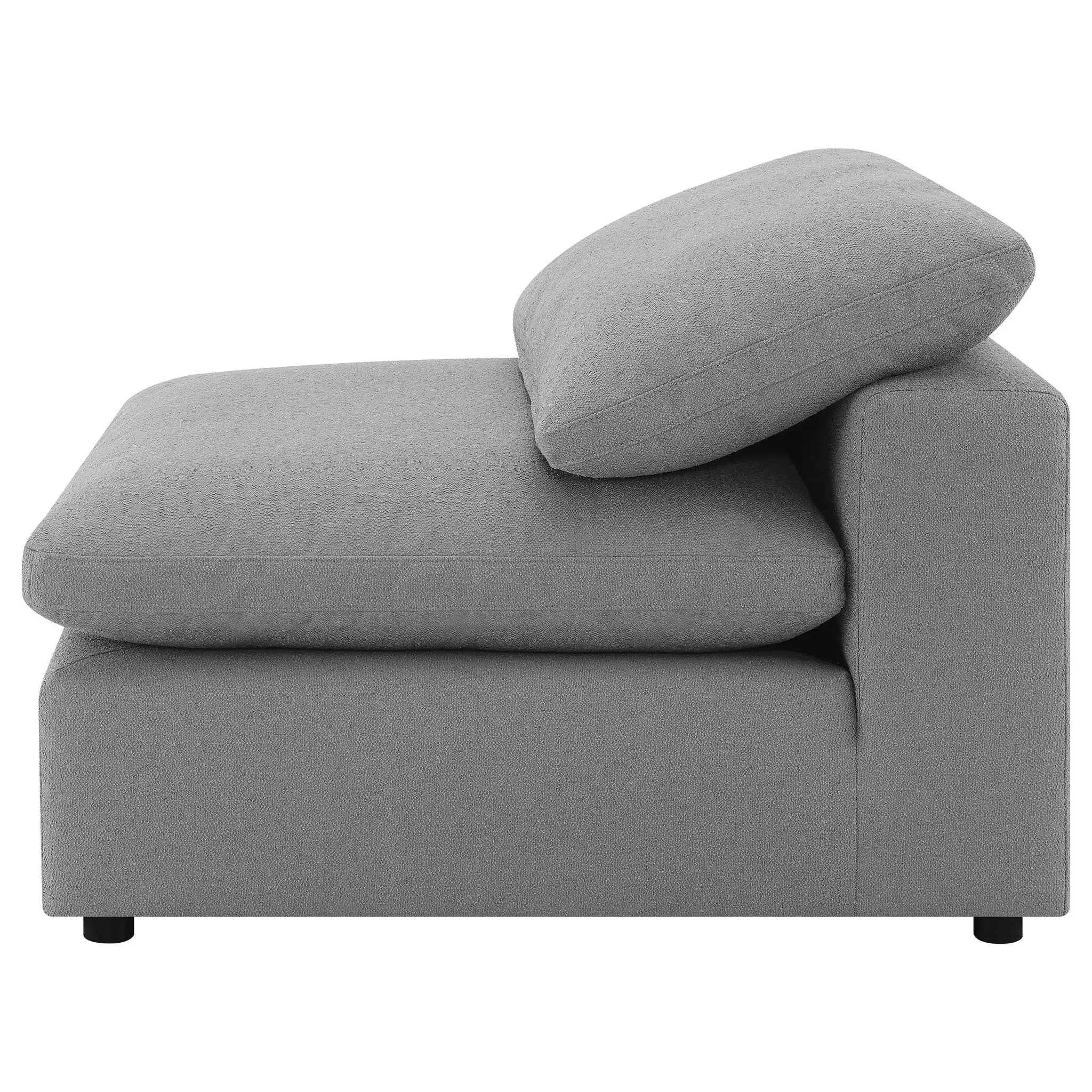 Raleigh 5-piece Boucle Upholstered Modular Sectional Grey by Unique Piece Furniture