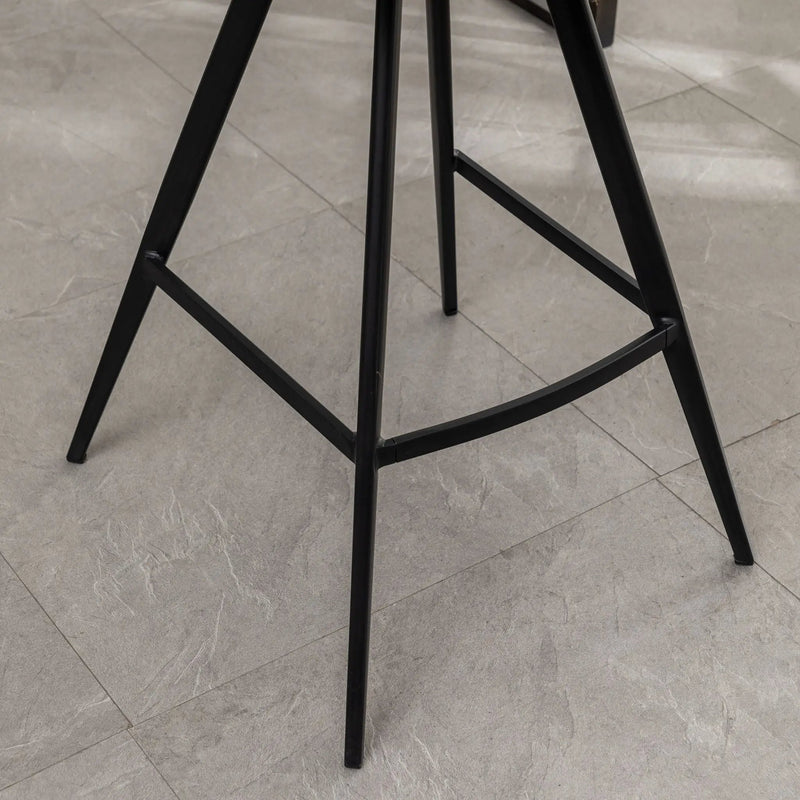 Porth - 28.25" Fabric Kitchen Counter Height Stools (Set of 2) - Orange by HouseOfZazla