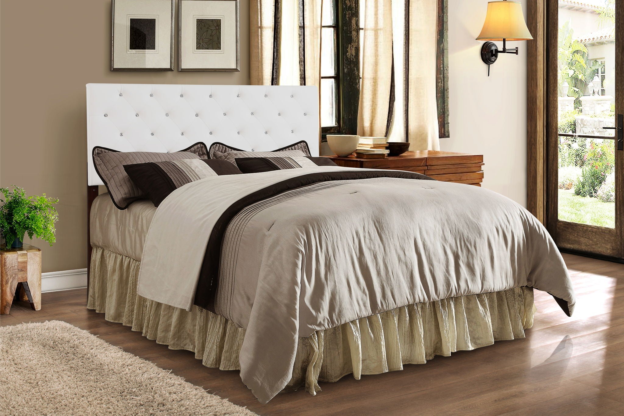 Panel Headboard & Button Tufting by HouseOfZazla