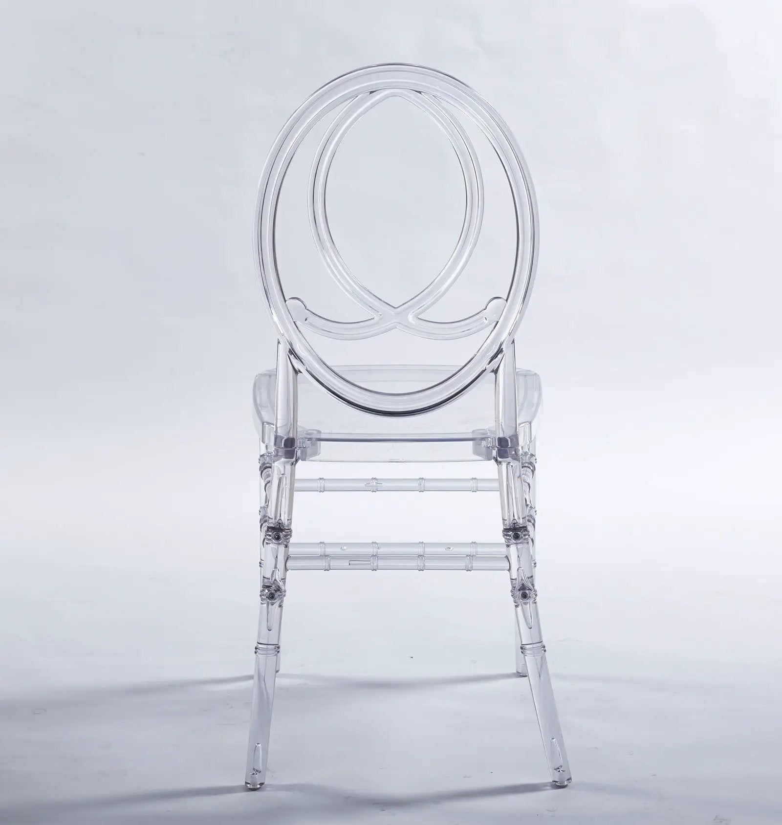 Dining Chair, Plastic Seat, Welding Chair (Set of 4) - Transparent by Unique Piece Furniture